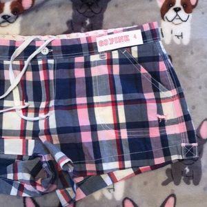 Victoria Secret Pink plaid shorts size 4